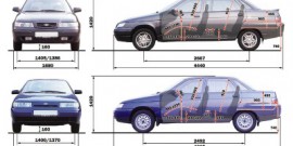 Длина ВАЗ 2110 — кузов и общие габариты